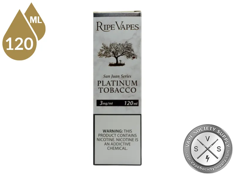 San Juan Platinum by Ripe Vapes 120ml box
