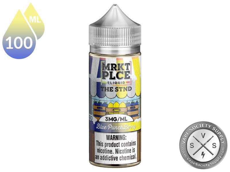 Iced Blue Punchberry THE STND by MRKT PLCE 100ml bottle