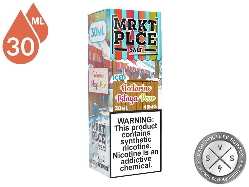 Iced Nectarine Pitaya Pear by MRKT PLCE Salt 30ml box