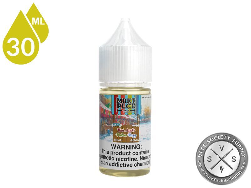 Iced Thai Apple Melon Razz by MRKT PLCE Salt 30ml bottle