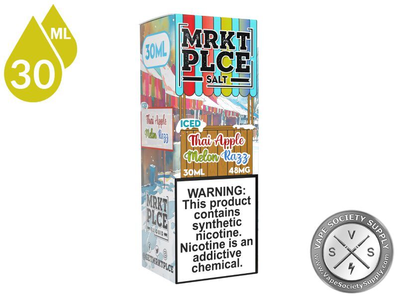 Iced Thai Apple Melon Razz by MRKT PLCE Salt 30ml box