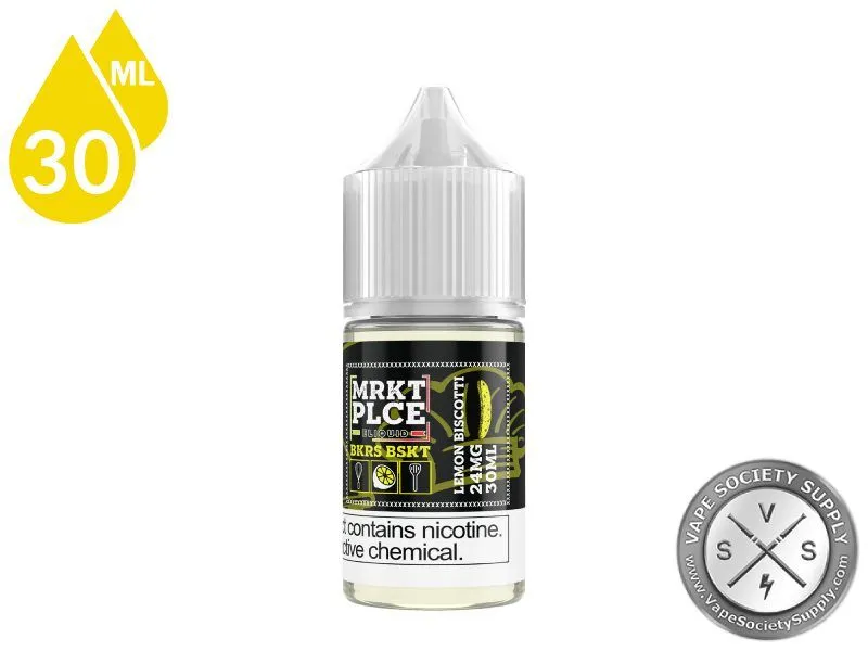 Lemon Biscotti BKRS BSKT by MRKT PLCE Salt 30ml bottle