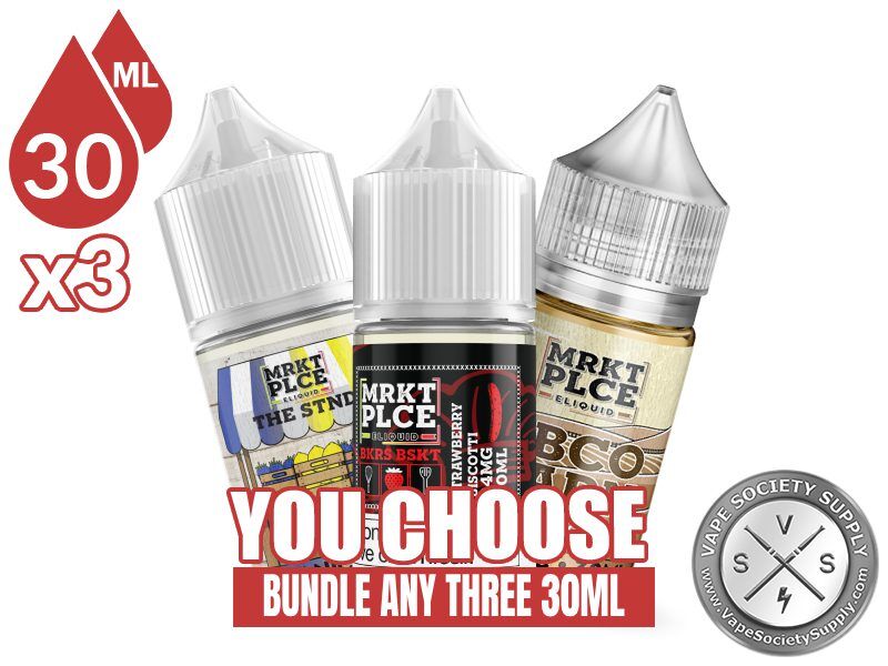 MRKT PLCE Salt Bundle 3x30ml (90ml): 3 bottles with a You Choose banner