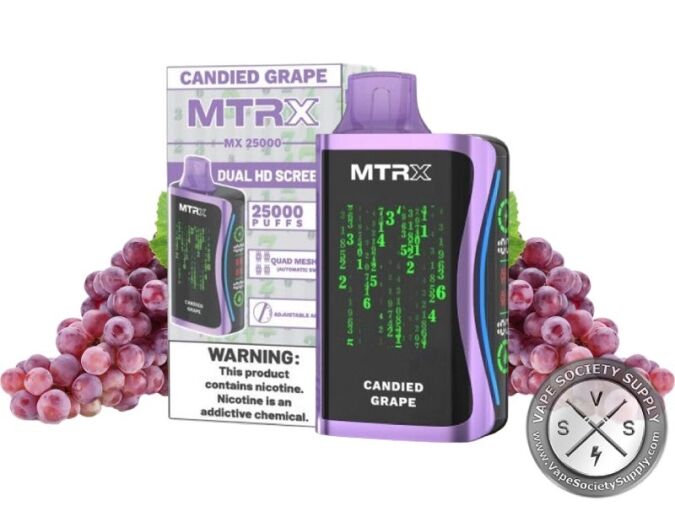 MTRX MX 25000 Puff Vape Disposable Candied Grape