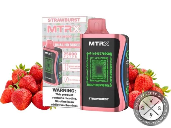 MTRX MX 25000 Puff Vape Disposable Strawburst