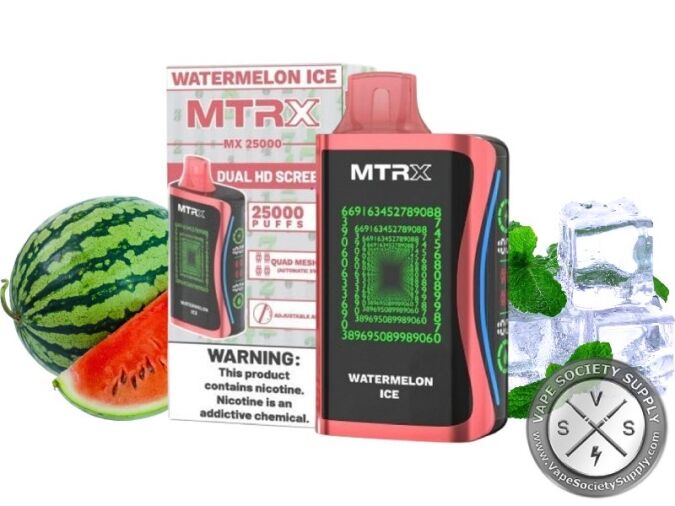MTRX MX 25000 Puff Vape Disposable Watermelon Ice