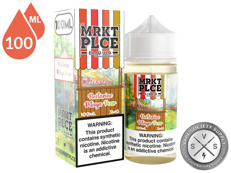 Nectarine Pitaya Pear by MRKT PLCE 100ml bottle and box