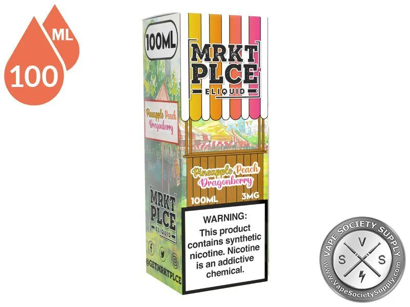 Pineapple Peach Dragonberry by MRKT PLCE 100ml box