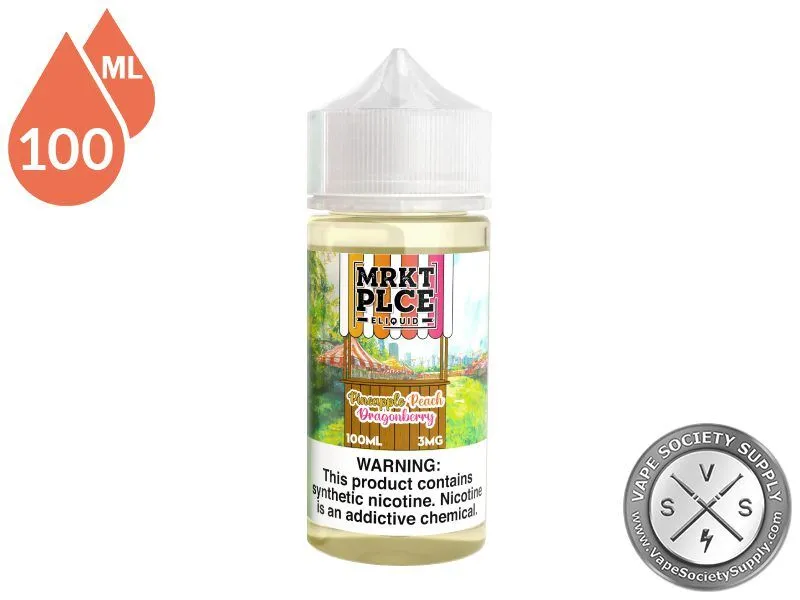 Pineapple Peach Dragonberry by MRKT PLCE 100ml bottle