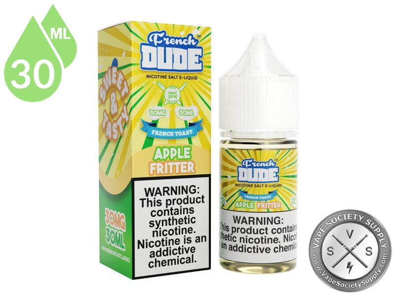 Apple Fritter by French Dude Salt 30ml bottle and box