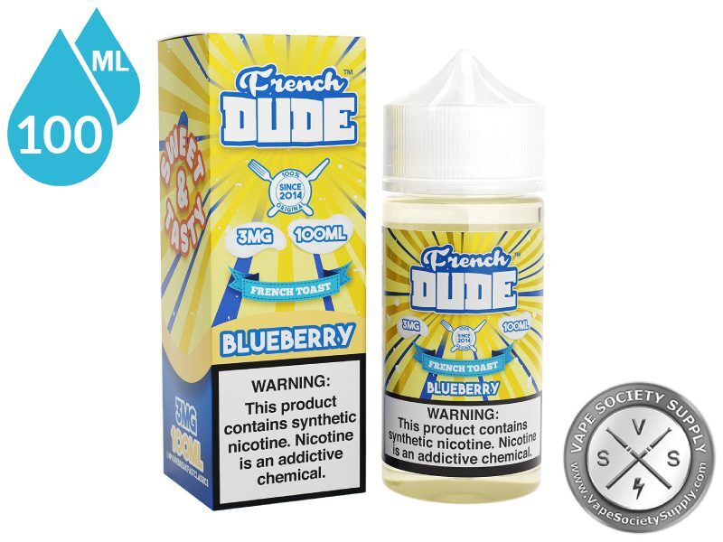Blueberry by French Dude 100ml bottle and box