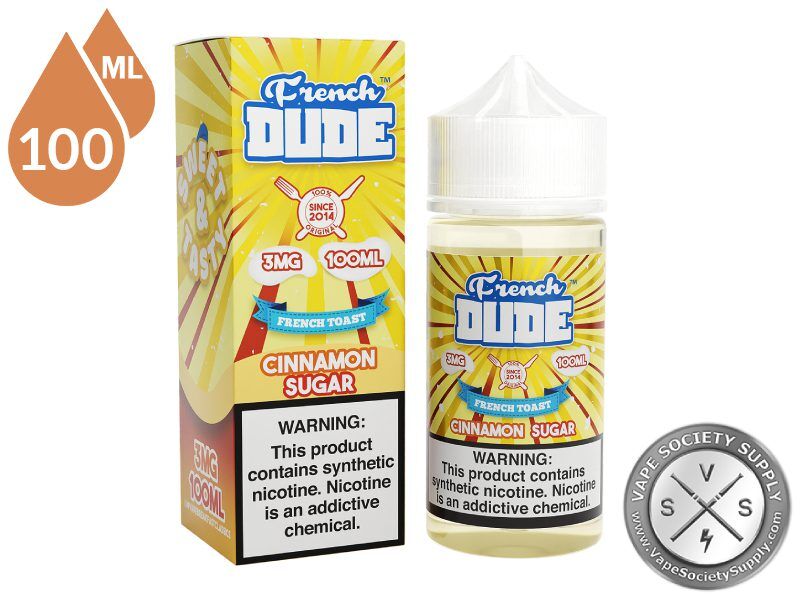 Cinnamon Sugar by French Dude 100ml bottle and box