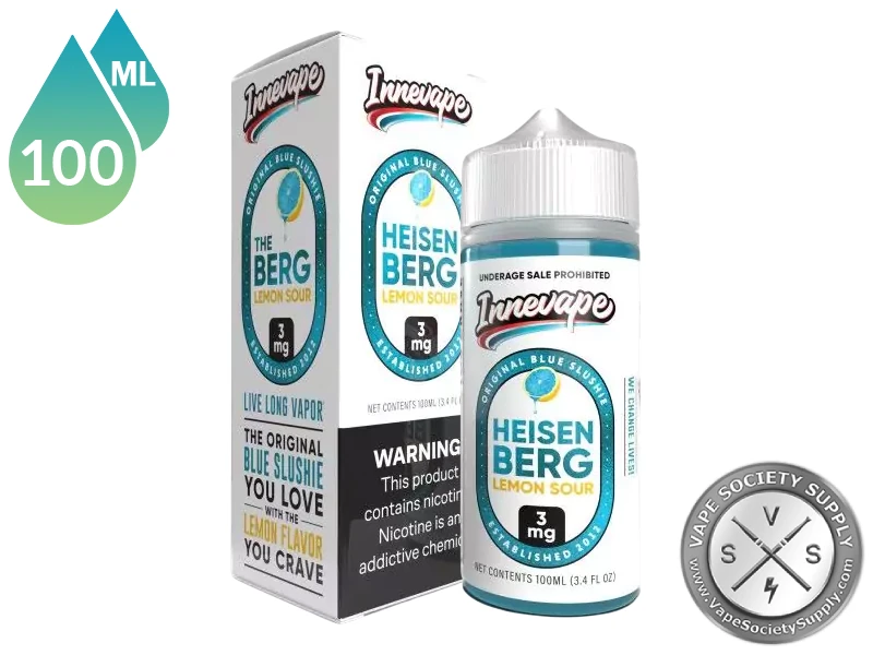 Heisenberg Lemon Sour Innevape 100ml bottle and box