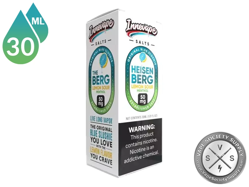 Heisenberg Lemon Sour Menthol Innevape Salts 30ml box