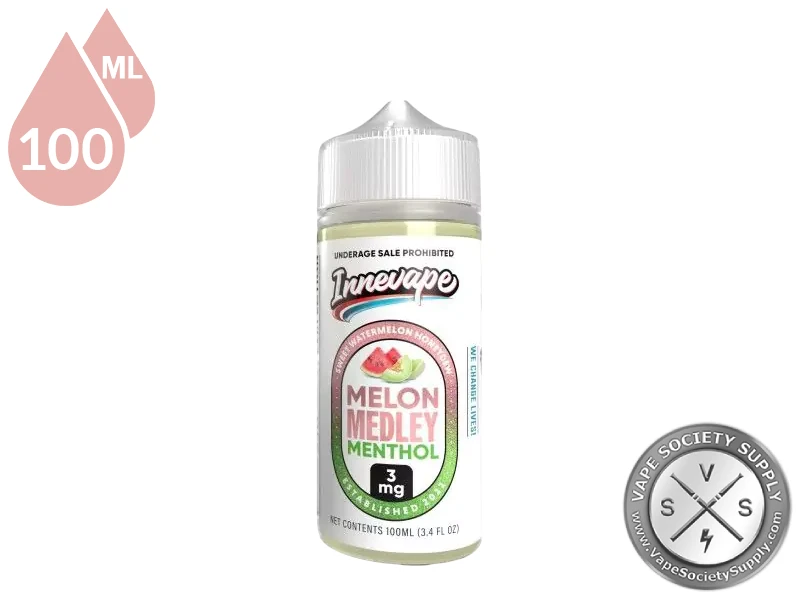 Melon Medley Menthol Innevape 100ml bottle