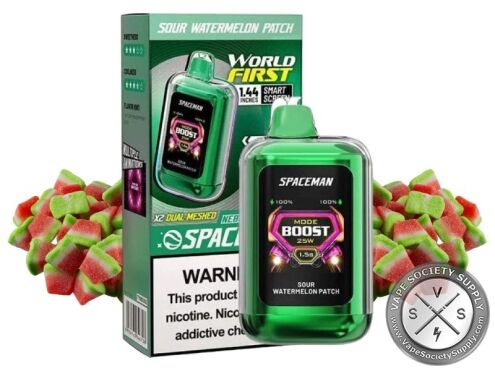 SMOK Spaceman Nebula Disposable Vape – 25000 Puffs Sour Watermelon Patch