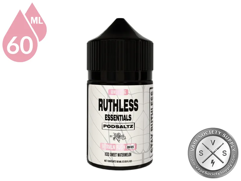 Wtrmln Lime Rush On Ice Ruthless Essentials Pod Salt 60ml bottle