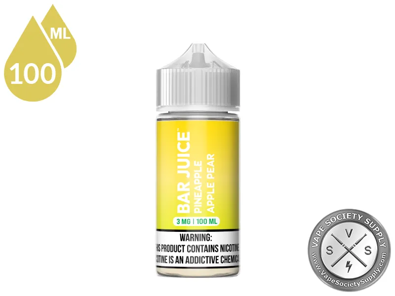 Pineapple Apple Pear by Bar Juice 100ml bottle