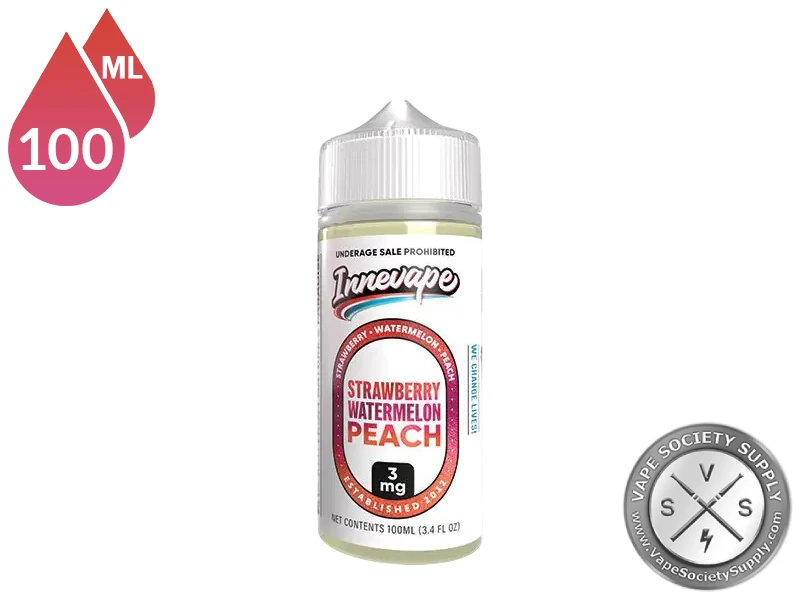 Strawberry Watermelon Peach Innevape 100ml bottle