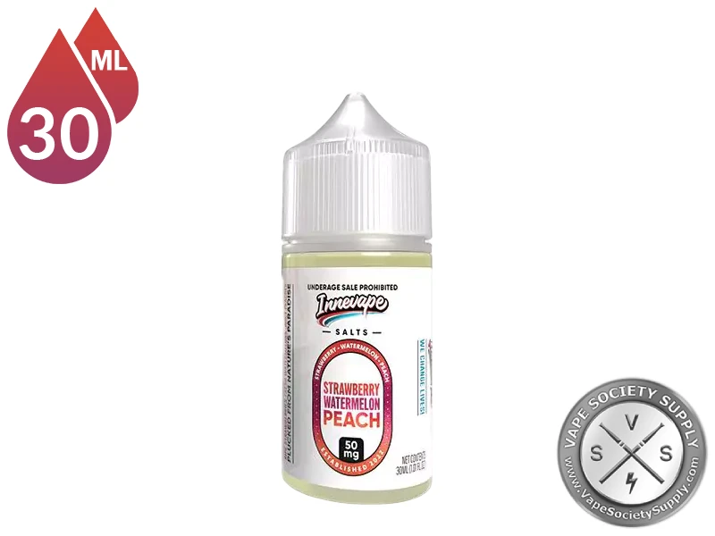 Strawberry Watermelon Peach Innevape Salts 30ml bottle