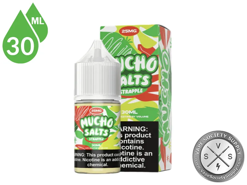 Strapple by Mucho Salts 30ml bottle and box