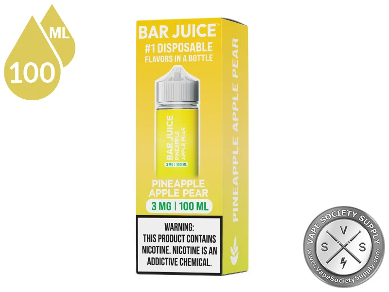 Pineapple Apple Pear by Bar Juice 100ml box