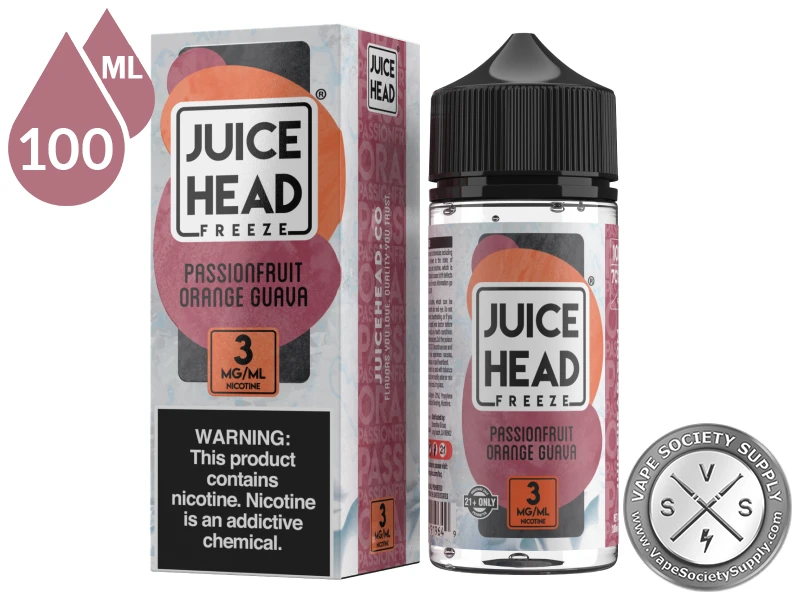 Tropical POG Juice Head Freeze 100ml bottle and box