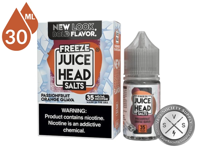Tropical POG Juice Head Freeze Salts 30ml bottle and box