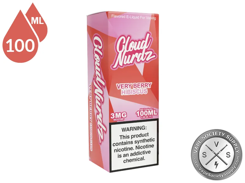 Very Berry Hibiscus by Cloud Nurdz 100ml box