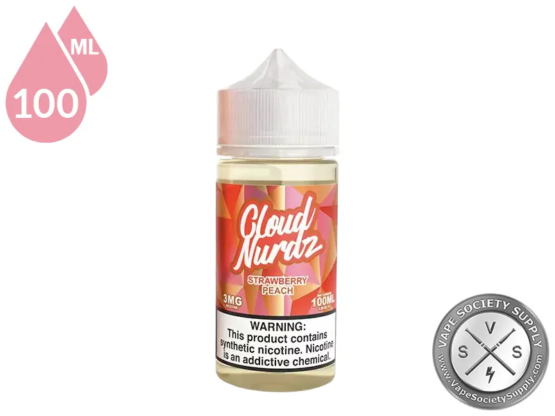 Strawberry Peach by Cloud Nurdz 100ml bottle