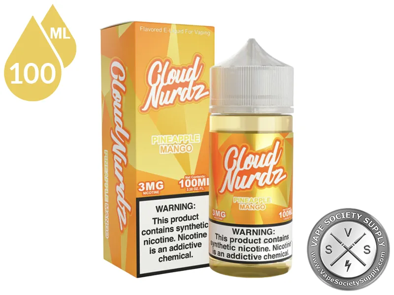 Pineapple Mango by Cloud Nurdz 100ml bottle and box