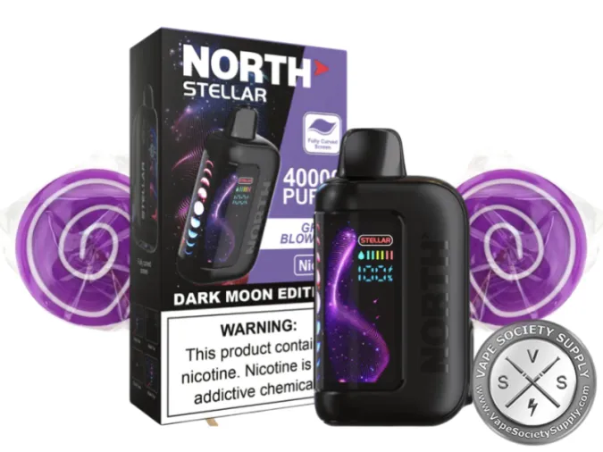 North Stellar Dark Moon Edition 40K Puffs 20ML Disposable Grape Blowpop
