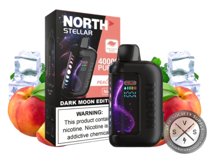 North Stellar Dark Moon Edition 40K Puffs 20ML Disposable Juicy Peach ICe
