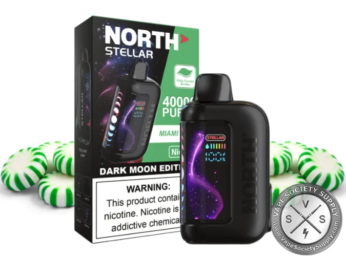 North Stellar Dark Moon Edition 40K Puffs 20ML Disposable Miami Mint