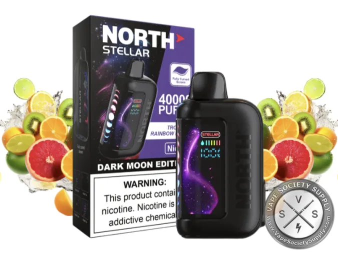 North Stellar Dark Moon Edition 40K Puffs 20ML Disposable Tropical Rainbow Blast