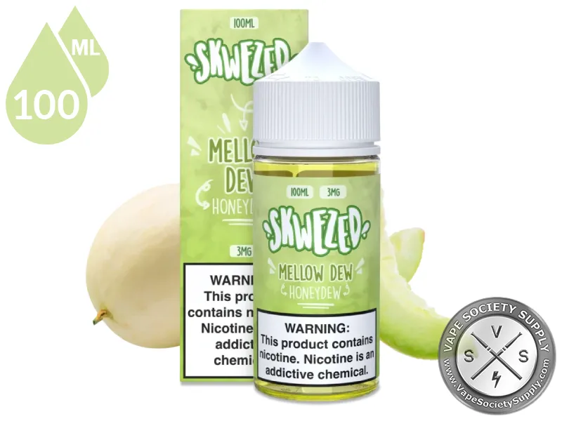 Honeydew by Skwezed 100ml bottle and box with honeydew melons