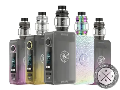 Lost Vape Centaurus N200 kits in Night Sakura, Desert Dusk, Grey Rock and Crystal Cave, each with a Centaurus Sub Ohm Tank