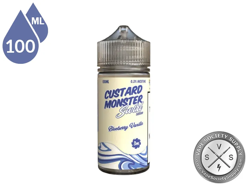 Blueberry Vanilla Swirl Custard Monster 100ml bottle