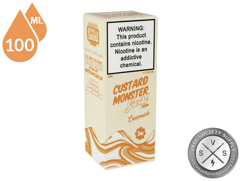 Creamsicle Swirl Custard Monster 100ml box