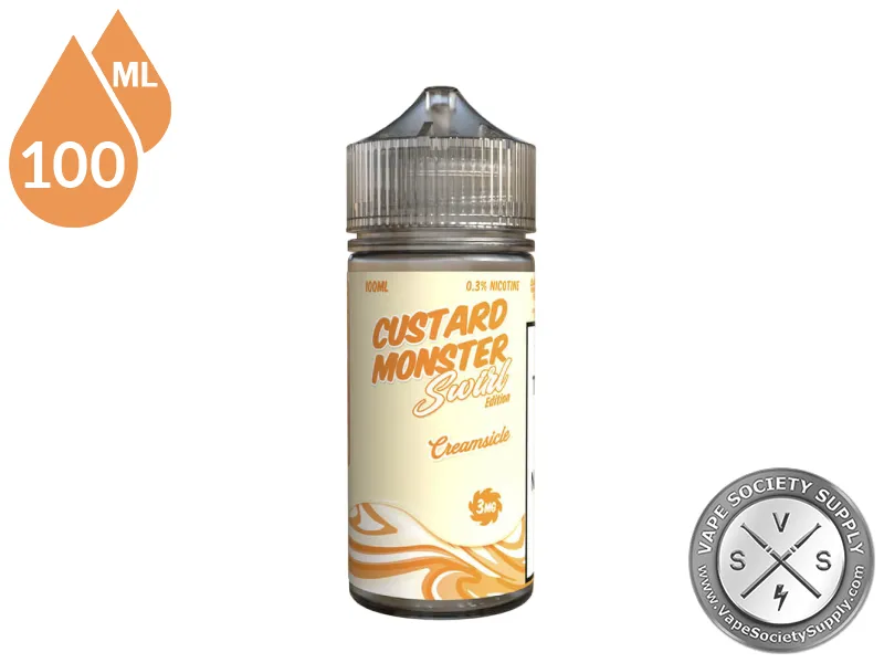 Creamsicle Swirl Custard Monster 100ml bottle