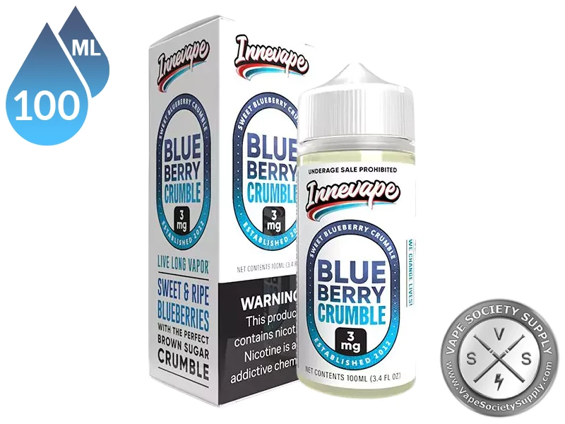 Blueberry Crumble Innevape 100ml bottle and box