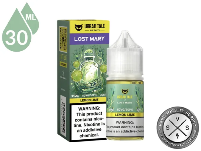 Lemon Lime URBAN TALE x LOST MARY SALT