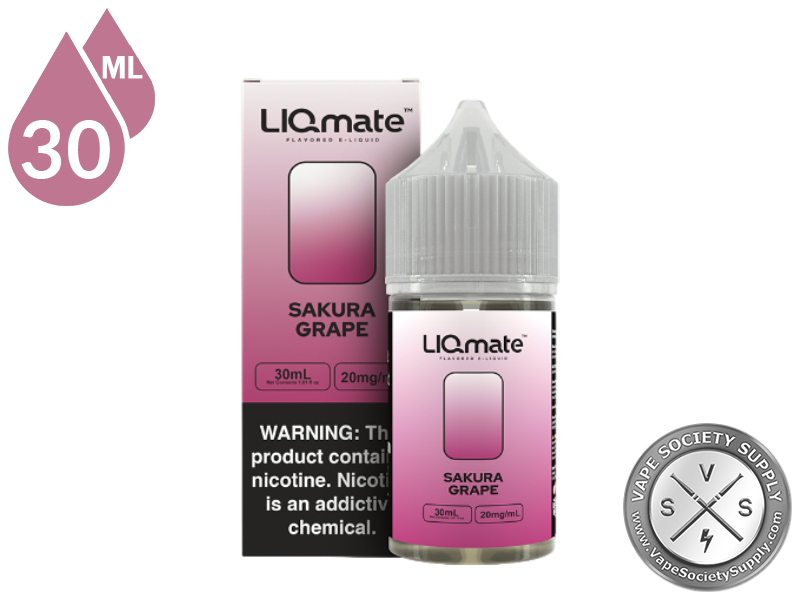 Sakura Grape LIQmate Salts by 7 Daze 30ml bottle and box