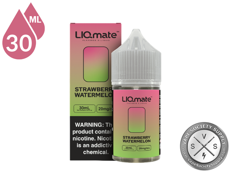 Strawberry Watermelon LIQmate Salts by 7 Daze 30ml bottle and box