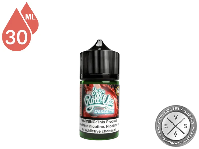 Strawberry Graham by Juice Roll Upz Dessertz Salts 30ml bottle, front label