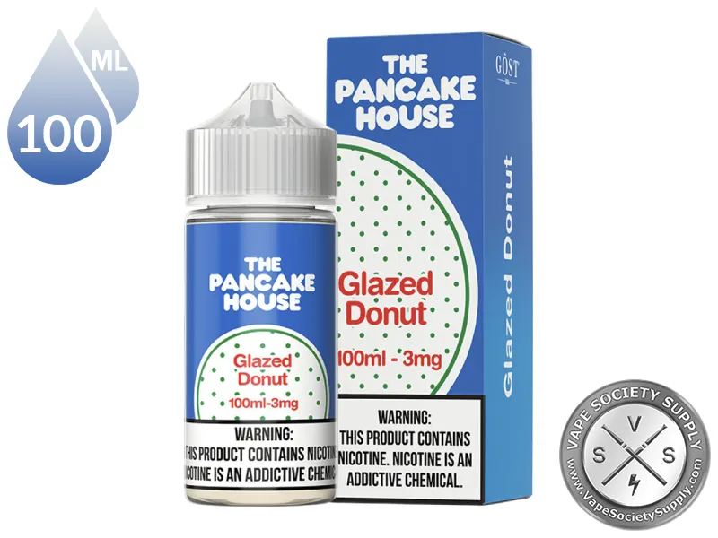 Glazed Donut by The Pancake House 100ml bottle and box