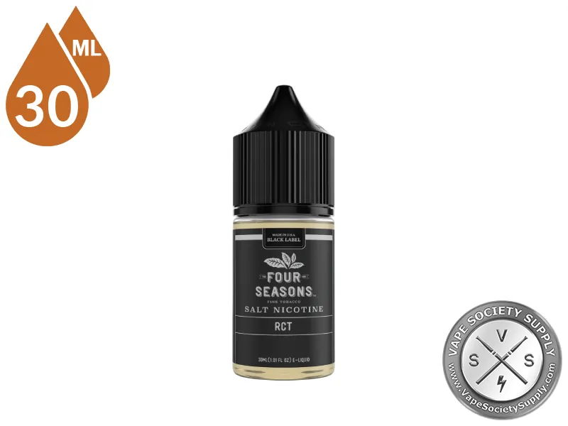 Roasted Coffee Tobacco (RCT) by Four Seasons Black Label Salt 30ml bottle