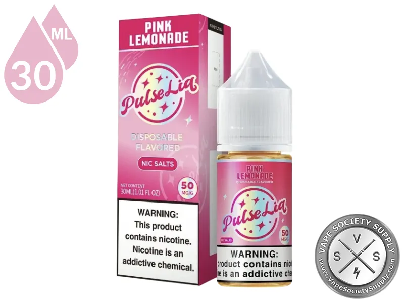 Pink Lemonade by Pulse Liq Salts 30ml bottle and box