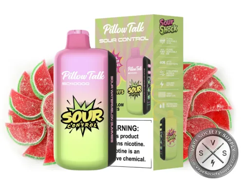 Pillow Talk Sour Control SC40000 Puffs Sour Watermelon Gummies