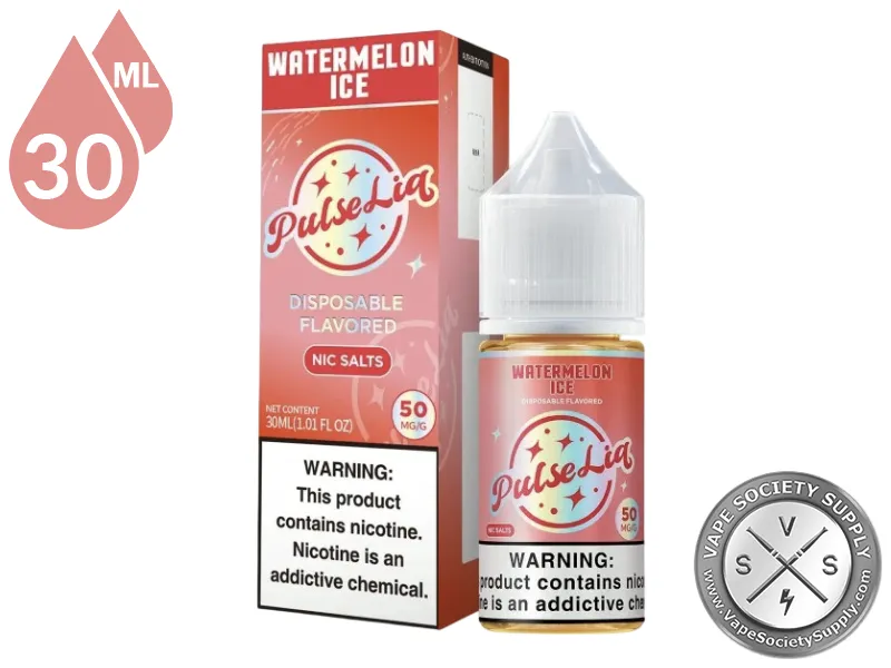Watermelon Ice by Pulse Liq Salts 30ml bottle and box
